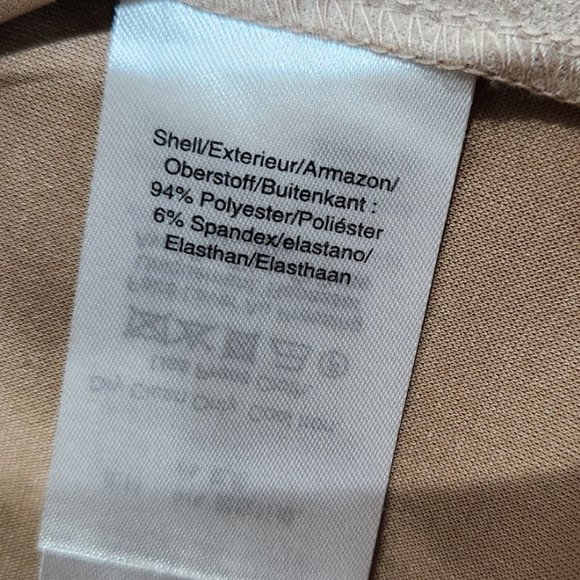 DKNY Light Tan Super Soft Crew Neck Party/Work/Wedding Suede Dress Size 6 - Picture 7 of 8